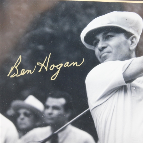 Ben Hogan Signed 8x10 B&W Framed Post-Swing Photo - Gold Marker JSA ALOA