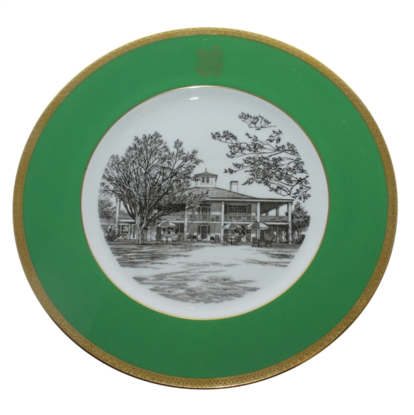 Augusta National Clubhouse Wedgwood Bone China Ltd Ed Plate #113 - Gifted to Bobby Jones' Son Robert Tyre III