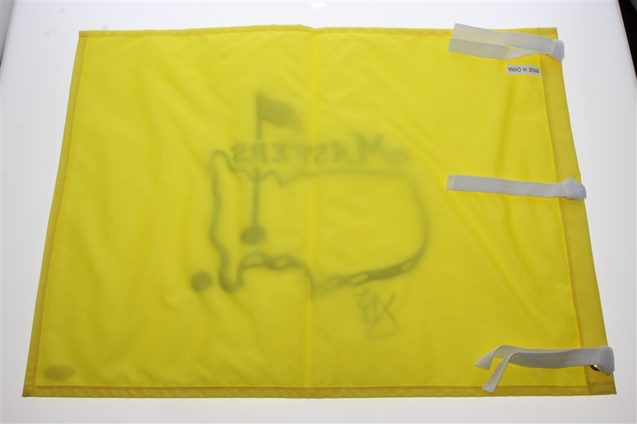 Jordan Spieth Signed Undated Masters Embroidered Golf Flag Full JSA #Z29358