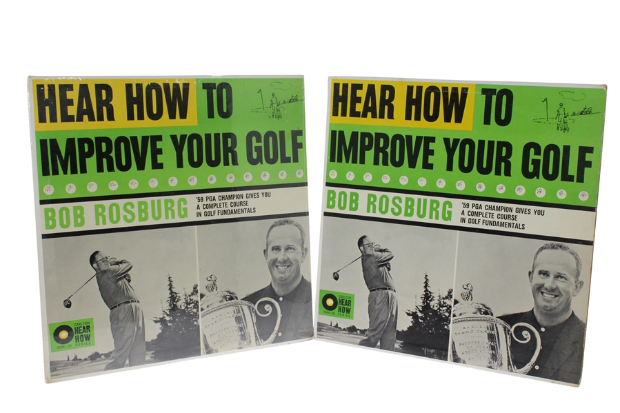 Two 1960 'Hear How to Improve Your Golf' Records by Bob Rosburg