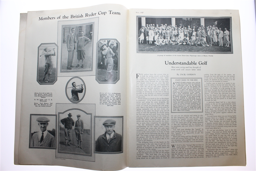 1927 Golfers Magazine - May - Bobby Jones & Ryder Cup Content
