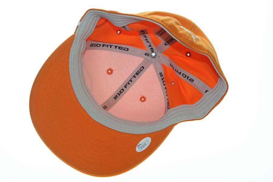 Rickie Fowler Signed Orange with White PUMA Hat JSA #P76639