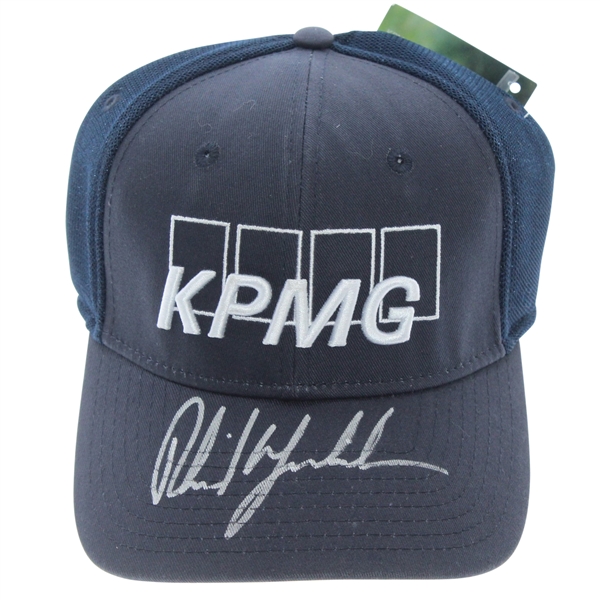 Phil Mickelson Signed Blue KPMG Hat JSA #P76643