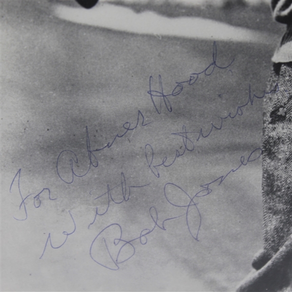 Bobby Jones Signed 8x10 B & W Photo - His favorite Golfing Picture - JSA ALOA