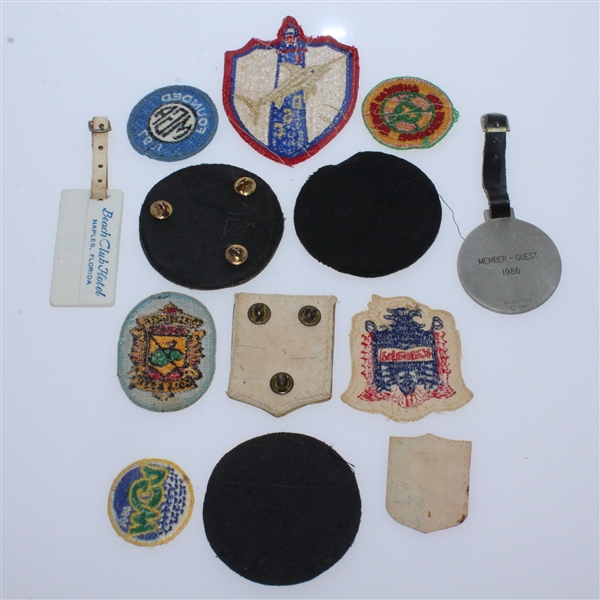 Thirteen Misc. Golf Patches, Bag Tags, Club Patches, & MGA Patches