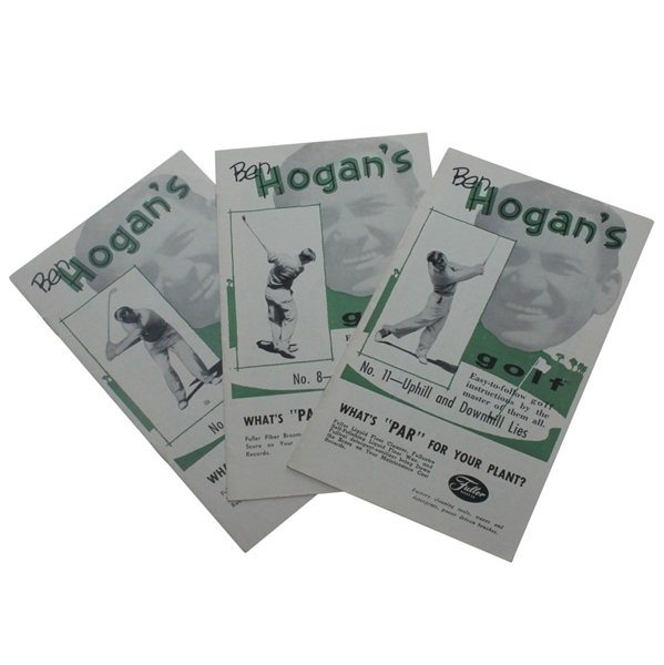 Ben Hogan's 'Golf' Pamphlets #7 (Medium Irons) #8 (Long Irons), & #11 (Uphill/Downhill Lies)
