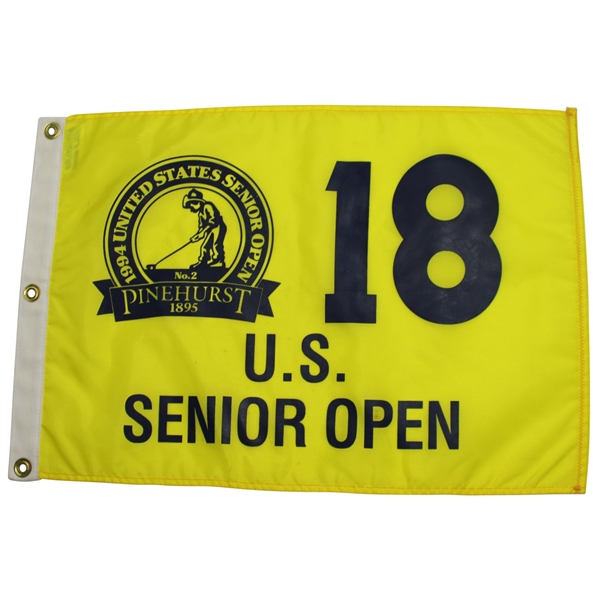 Lot of Four US Senior Open Championship Flags - 1994, 1996, 2002, & 2004
