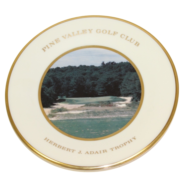 Pine Valley Golf Club Herbert J Adair Trophy Lenox Plate