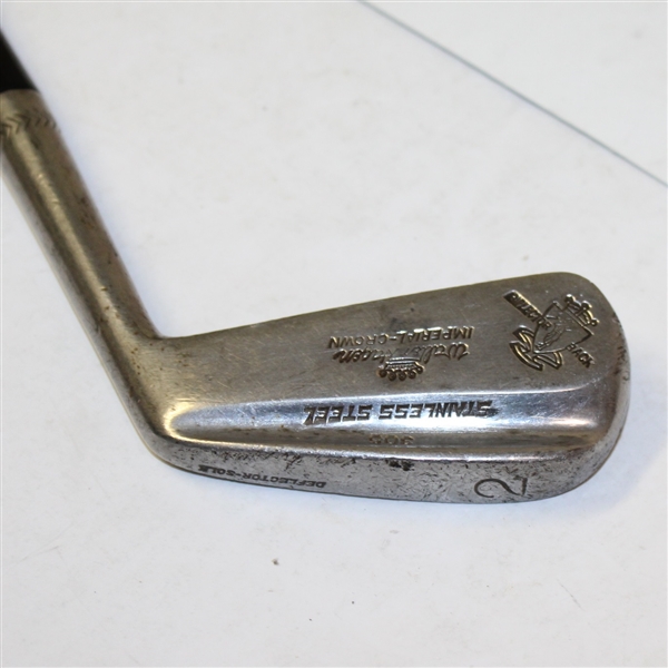 Walter Hagen Imperial-Crown Stainless Steel Spiral Shafted 2 Iron - Roth Collection