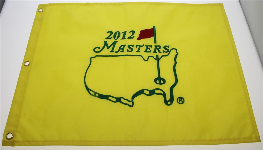 2012 and 2014 Masters Tournament Embroidered Flags - Bubba Watson Wins