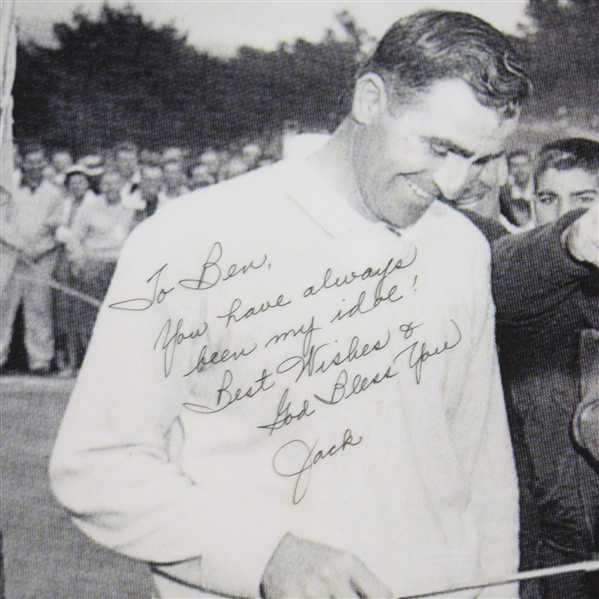 Ben Hogan and Jack Fleck Laminated  1955 U.S. Open 12 x 18 Photo Gifted From Fleck to Hogan JSA ALOA