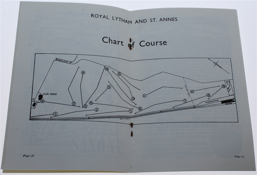 1952 Open Championship at Royal Lytham & St. Annes Program - Bobby Locke Win