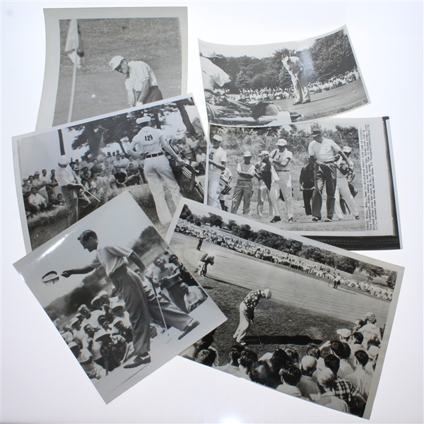 1958 US Open Program, Contestant Bag Tag, Photo, Clippings, Scorecard, & Tommy Bolt Autos JSA ALOA