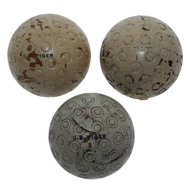 Lot of Three Classic US Tiger Golf Balls