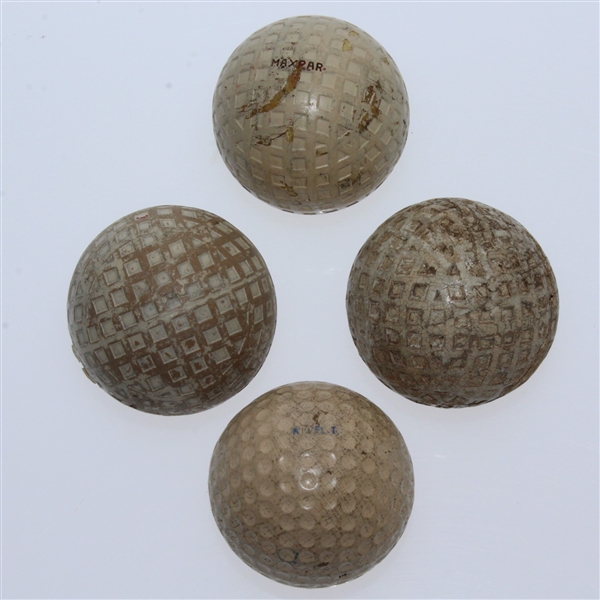 Four Classic Golf Balls - Dunlop Maxpar, Kro-Flite, Blueston, & Unmarked