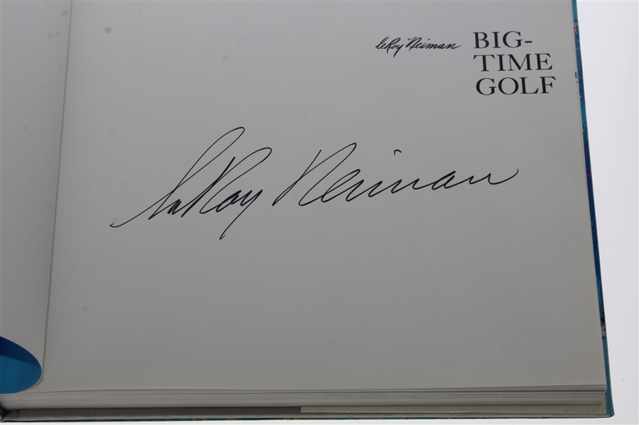 Leroy Neiman Signed 'Big Time Golf' 1992 Book JSA ALOA