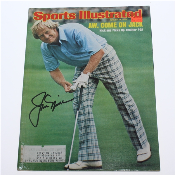 Jack Nicklaus Signed August 18, 1975 Sports Illustrated Magazine JSA #P36690
