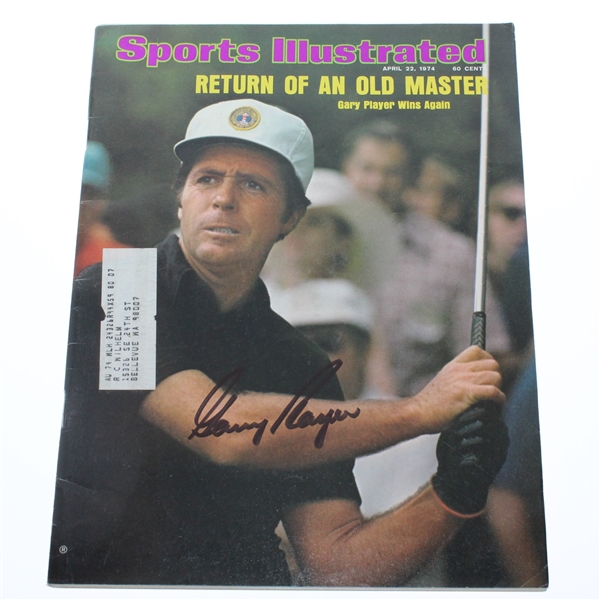 Gary Player Signed April 22, 1974 Sports Illustrated Magazine JSA #P36700