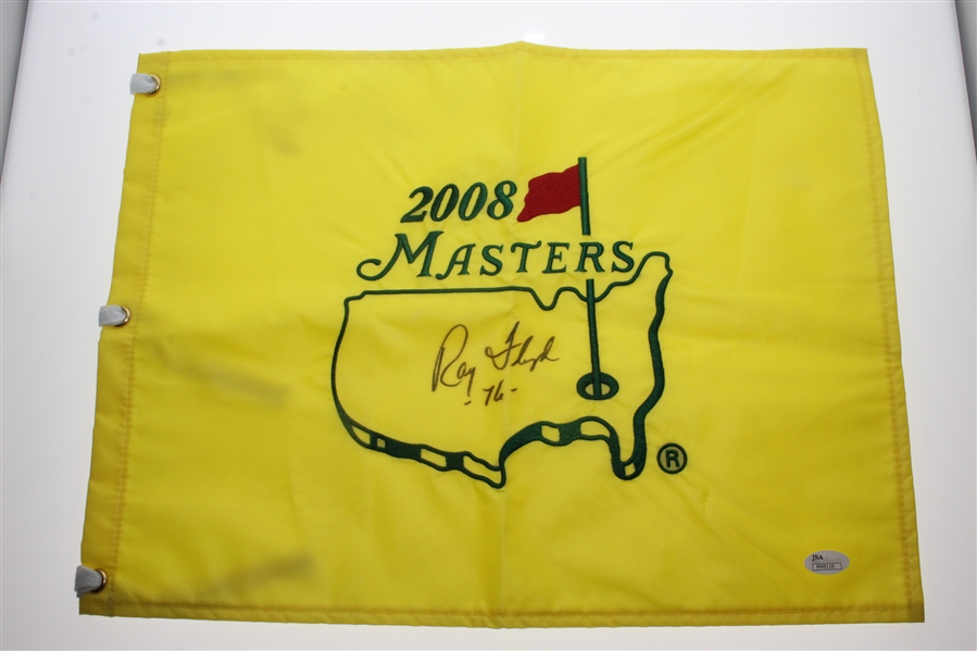 Ray Floyd Signed 2008 Masters Embroidered Flag with '76' Notation JSA #M48118