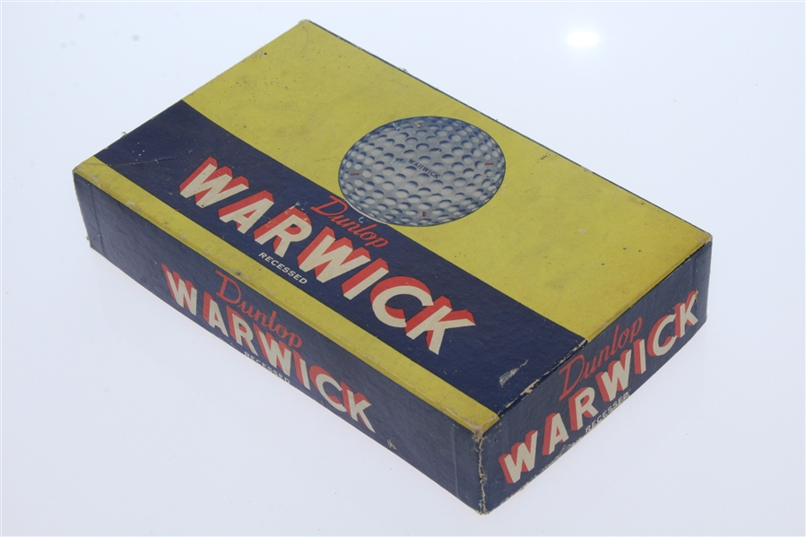 Dunlop Recessed Warwick Dozen Golf Balls - Box Only - Roth Collection
