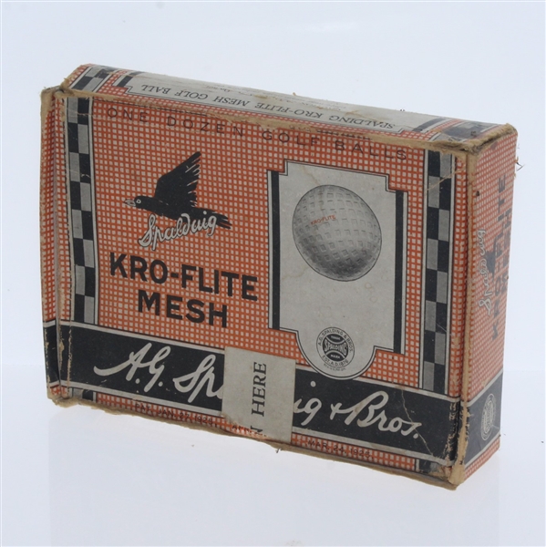 Spalding Kro-Flite Mesh Dozen Golf Balls - Box Only - Roth Collection