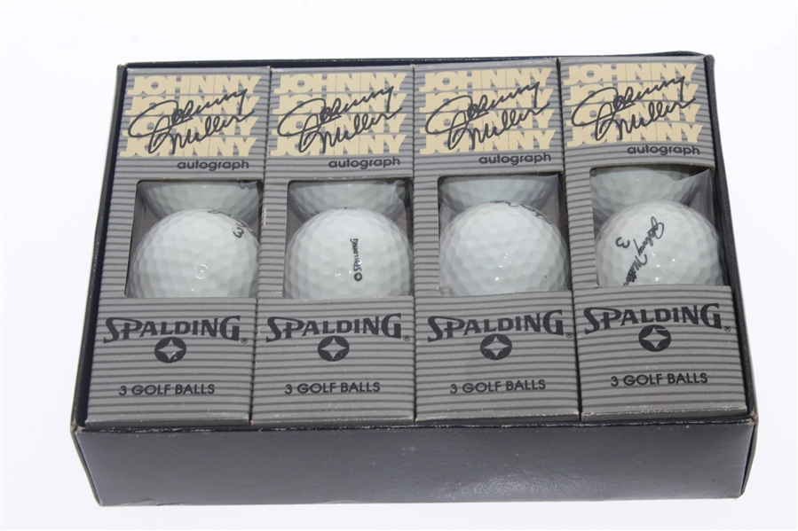 Spalding Johnny Miller Autograph Dozen Golf Balls - Roth Collection