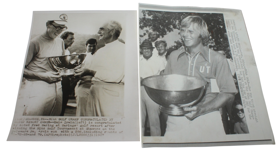 NCAA Trophy Photos - Hale Irwin 1967 and Ben Crenshaw 1973