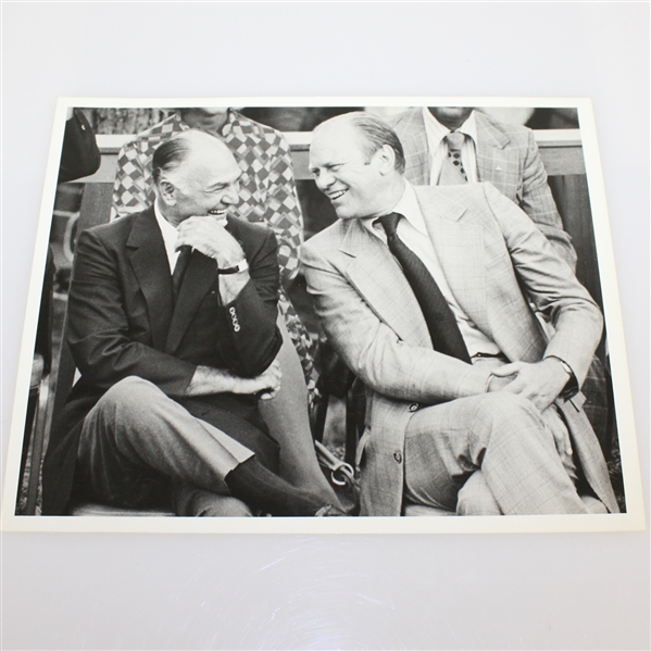 Ben Hogan and President Gerald Ford Black and White 8 x 10 Photo-1974 World Golf Hall of Fame Opening