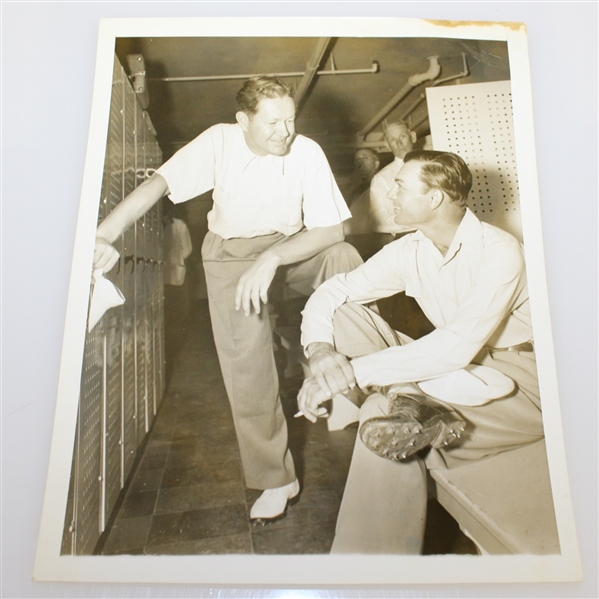 Ben Hogan and Byron Nelson Original Associated Press Black and White Photo - In Locker Room