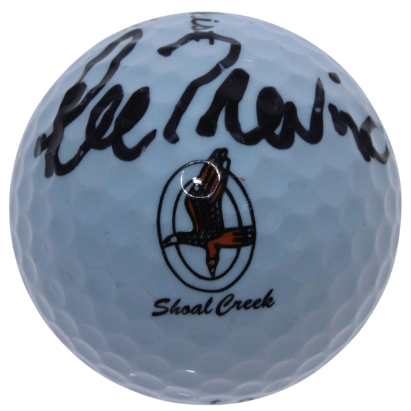 Lee Trevino Signed Shoal Creek Logo Golf Ball JSA ALOA
