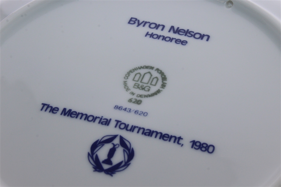 Byron Nelson 1980 Memorial Tournament Ltd Ed Porcelain Honoree Plate