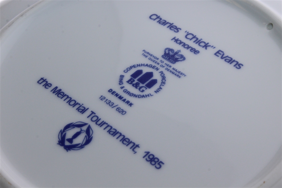 Charles 'Chick' Evans 1985 Memorial Tournament Ltd Ed Porcelain Honoree Plate