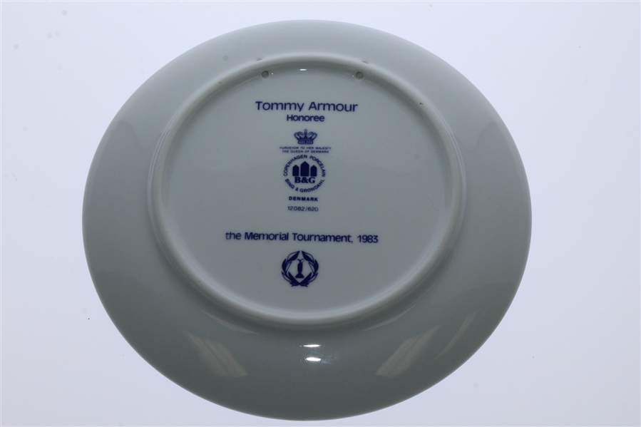 Tommy Armour 1983 Memorial Tournament Ltd Ed Porcelain Honoree Plate