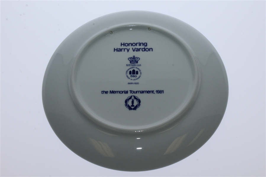Harry Vardon 1981 Memorial Tournament Ltd Ed Porcelain Honoree Plate