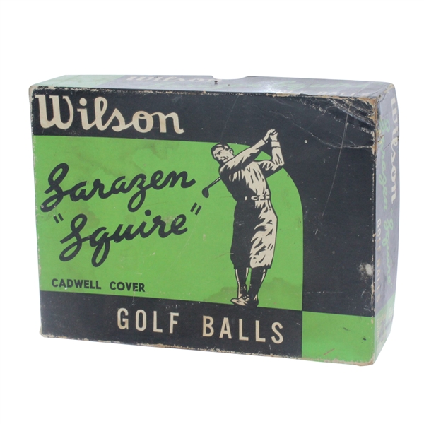 Wilson Sarazen 'Squire' Cadwell Cover Dozen Golf Balls - Box Only - Roth Collection