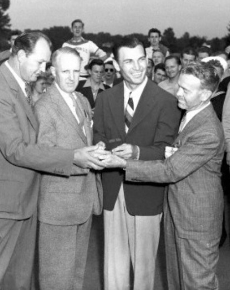 1942 Hale America National Open Golf Tournament Thursday Ticket #149 - Seldom Seen Hogan Win!
