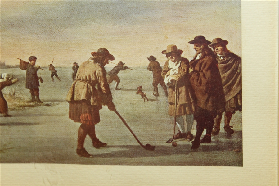 Early 1800's Golfing Scene - Avercamp-esque - Framed
