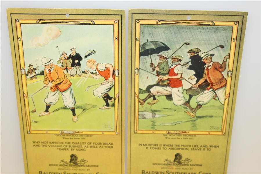 Two 1931 Advertising Calendars with Bobby Jones Lessons on the Back - Roth Collection