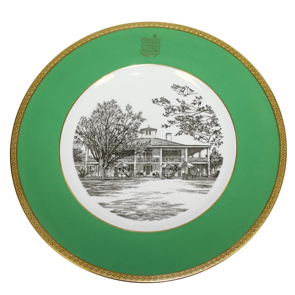 Augusta National Clubhouse Wedgwood Bone China Ltd Ed Plate #110 - Gifted to Bobby Jones' Son Robert Tyre III