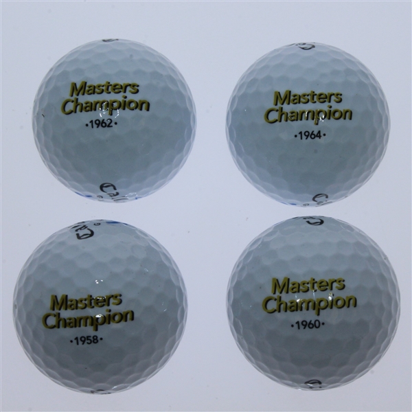 Arnold Palmer Commemorative '50th Masters Appearance' Balls and Medal Set