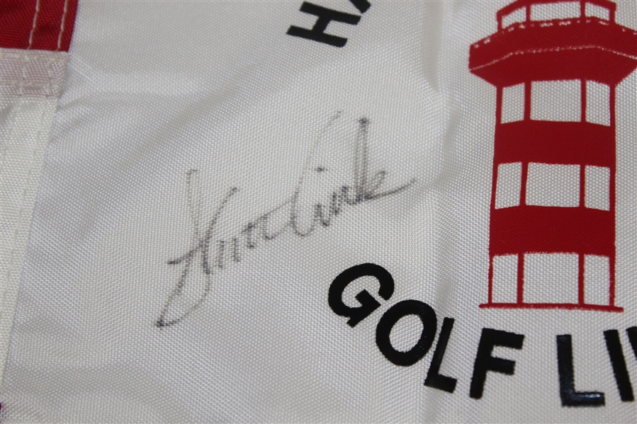 Stewart Cink Signed MCI Classic 'The Heritage of Golf' at Harbour Town Flag JSA ALOA