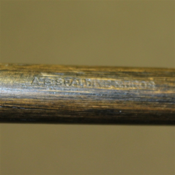 A.G. Spalding & Bros 'The Schenectady Putter' Patent Applied For - Shaft Stamp