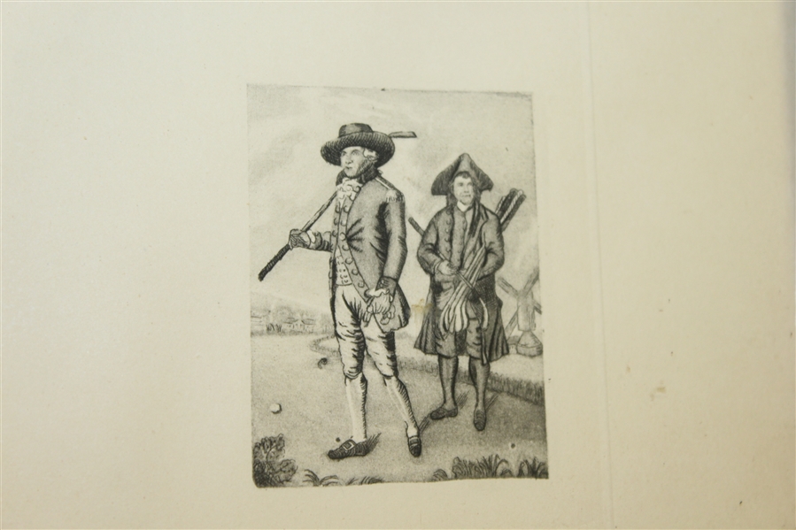 1940's 'The Golfers' Print by Sidney Lucas Published by Paris Etching Society and Printed in France with Key - Framed