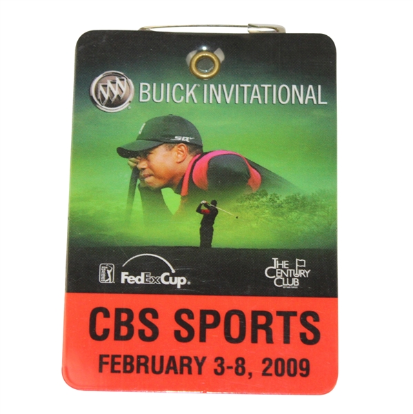 2009 Buick Invitational As Issued To Tiger Woods-Badge Depicts Tiger