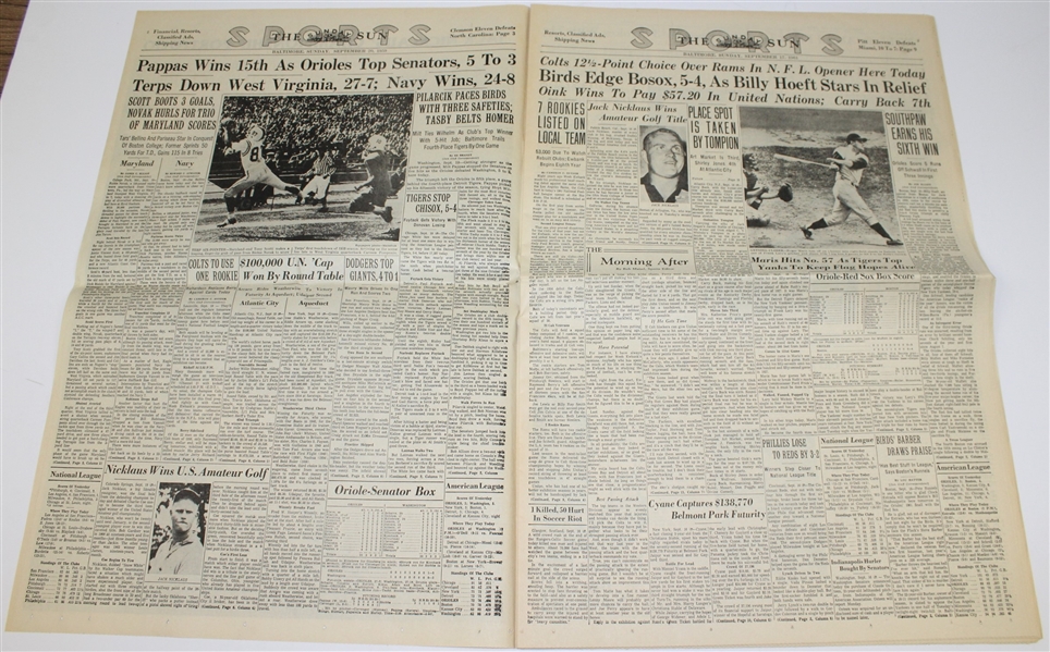 Jack Nicklaus 20 Major Championships Portfolio Commemorative Newspaper 