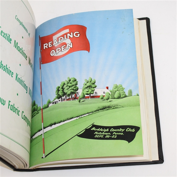 5 Reading Open Programs (1947-1951) & 1953 Ryder Cup Challenge Matches Program - All Bound