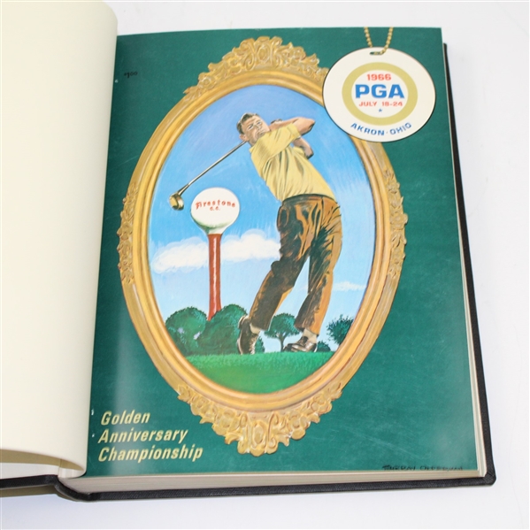 1966 & 1976 PGA Championship Programs - Firestone & Congressional - Bound 