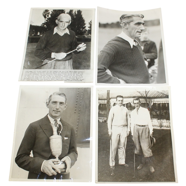 Lot of Four Tommy Armour Wire Photos