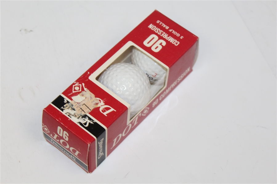Spalding Dot 90 Compression Dozen Golf Balls in Original Box