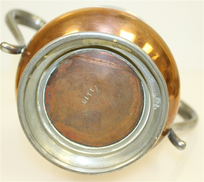 1904 Woodmont Golf Club Copper and Pewter Trophy Won by Mary Chopin